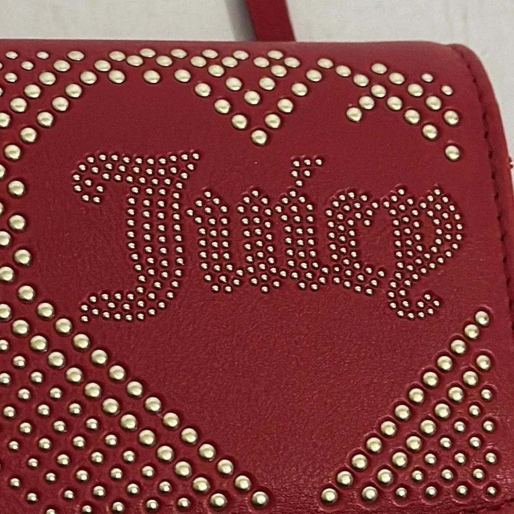 NWT JUICY COUTURE LOVELY DAY FLAP CLUTCH WALLET BAG RED